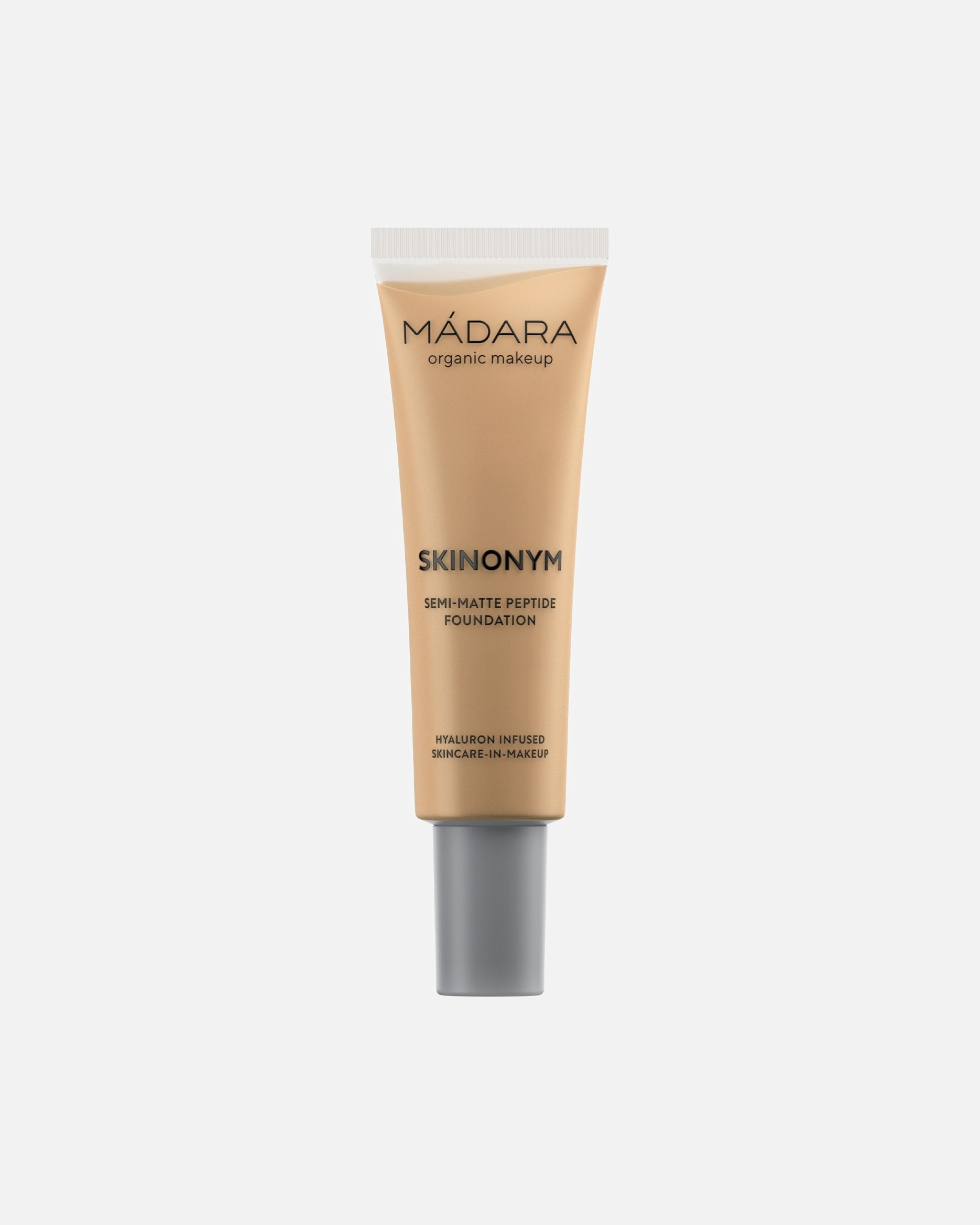 Fundação MÁDARA SKINONYM Semi-Matte Peptide Foundation, Nr. 15 PEDRAS - 30 ml