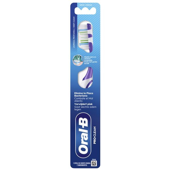 Zobna ščetka Oral-B Pro Clean srednje velikosti<br>1 kos - srednje ščetine