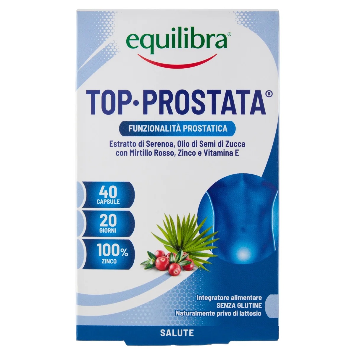 EQUILIBRA Equilibra Top Prostate 40 capsules Voedingssupplement voor de prostaatgezondheid