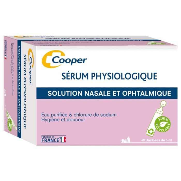 Cooper Sérum Physiologique 30 Unidoses