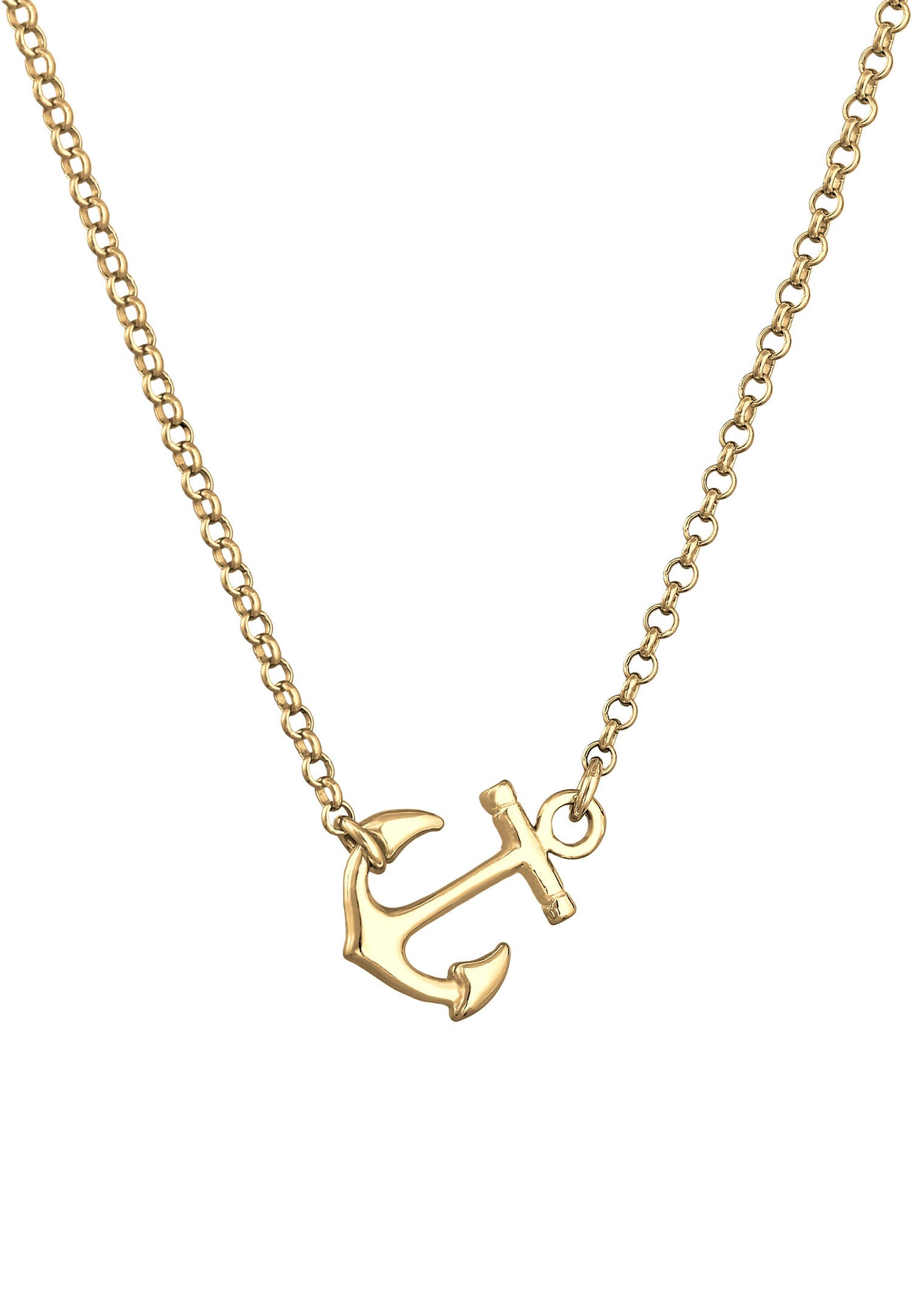 Elli Femme Pendentif d'Ancre Élégant en Argent Sterling 925