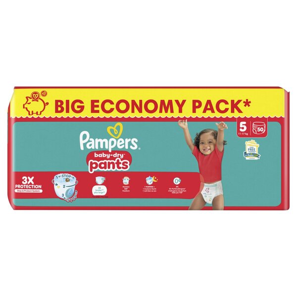 Pampers Baby-Dry Pants Maat 5 Luierbroekjes<br>mt 5 (11-17kg), 50 stuks