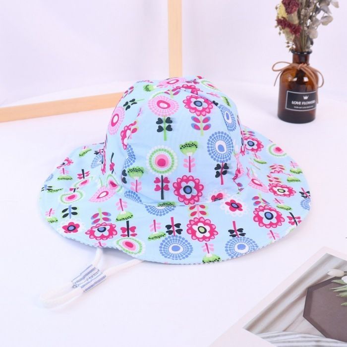 Sombrero FUNMOON para niños, sombrero de verano para el sol, sombrero de playa para bebés, sombrero de pescador ajustable para exteriores - 686071