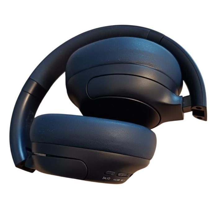 Cuffie wireless Bluetooth 5.3 - Cancellazione attiva del rumore - Suono stereo - Microfono integrato - Autonomia della batteria di 40 ore - Blu
