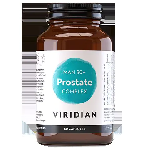 Viridian Man 50+ Prostate Complex, Preparat dla mężczyzn, Kapsułki