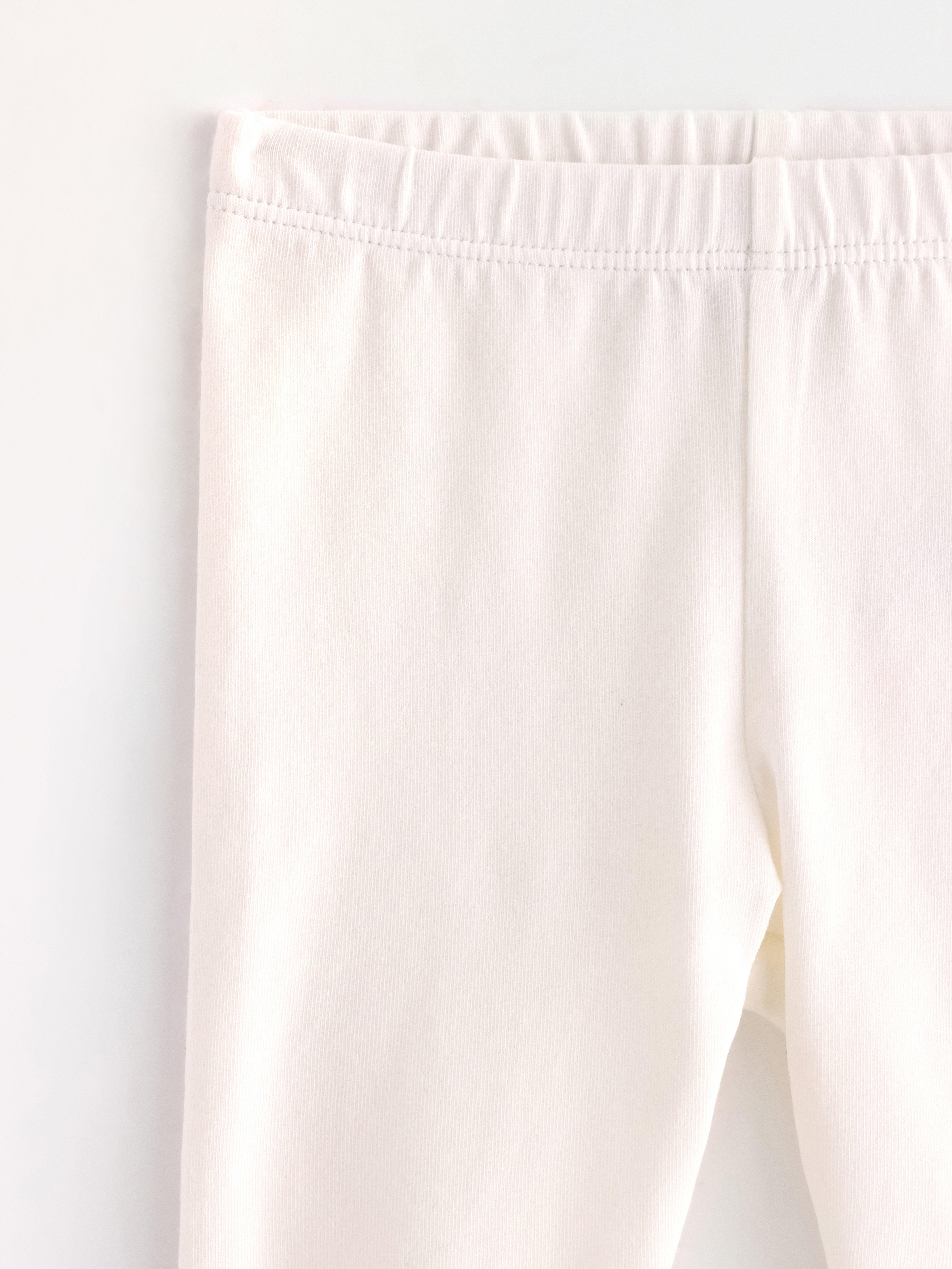 Leggings blanc cassé