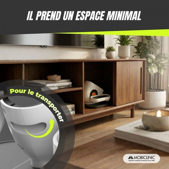 Bicicleta elíptica mini Mobiclinic: Modo manual y 3 programas automáticos, pantalla LED, control remoto, funcionamiento silencioso.