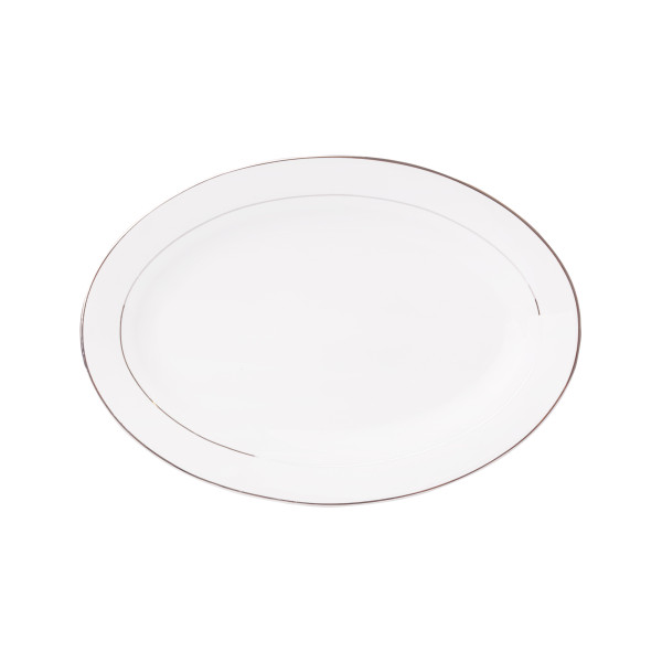 Półmisek owalny Aura Silver 30,5 cm AMBITION
