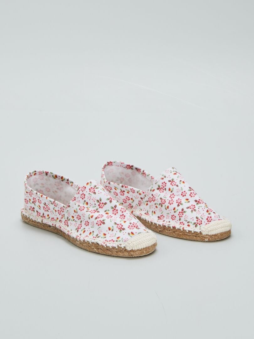 Lenço com estampa floral - ROSA