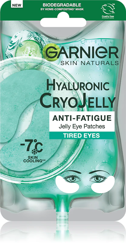Garnier Textil Masks Cryo Jelly oogmasker met verkoelend effect