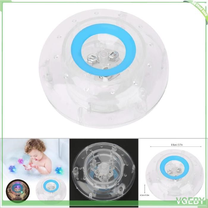 Jouet de bain pour enfants - FAFEICY - Modèle LED - Étanche - Lumière LED colorée - 3 piles incluses