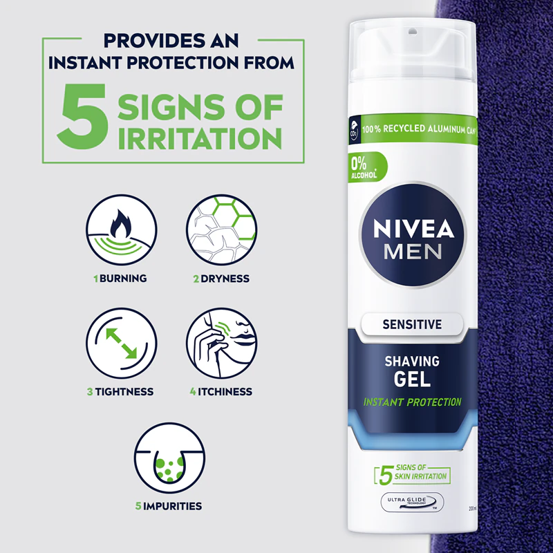 Gel de barbear NIVEA MEN Sensitive