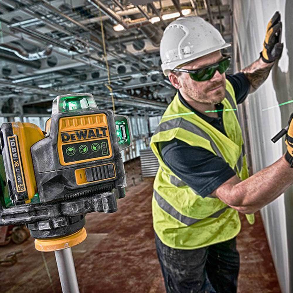 DEWALT 3 x 360° flerlinjet grønn lasersett DCE089D1G-XE