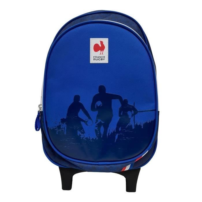 Rolling backpack - French Rugby Federation - 1 compartment - Blue - Child - Boy