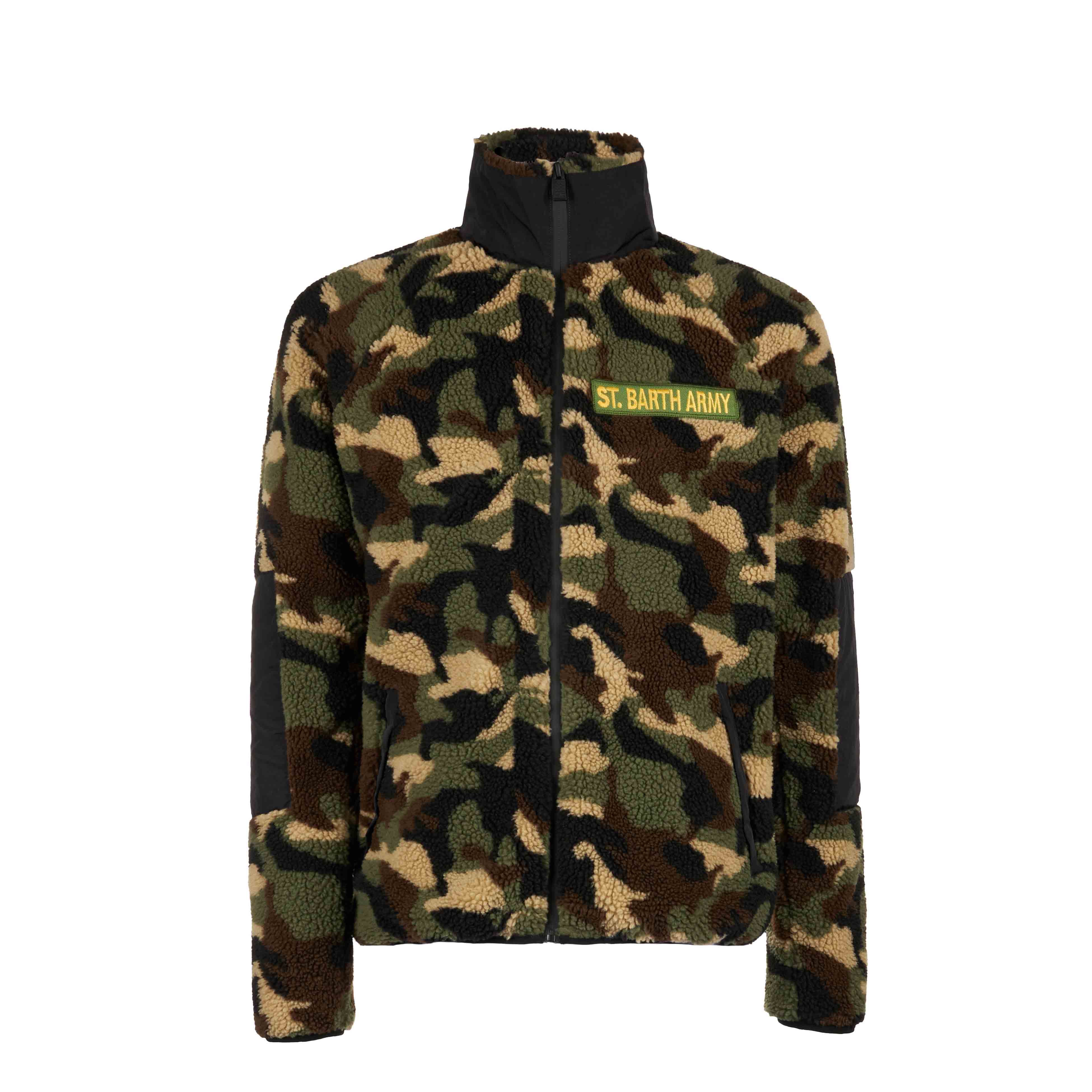 Chaqueta Sherpa con parche