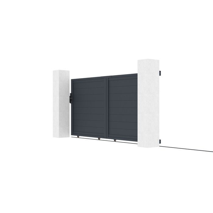 Puerta corredera - Casanoov - EIGER - 3 m de altura (147 cm) - Gris antracita - Aluminio