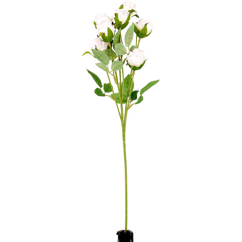 Tige de rose d'intérieur de 56 cm avec 7 fleurs artificielles