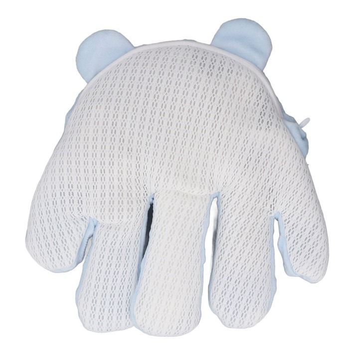 OMABETA Baby Sleep Palm, palma relajante para bebés, patrón de frijoles para dormir, juguetes de tela para dormir, muñeca azul
