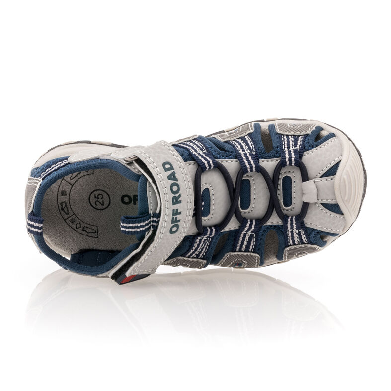 Sandalias grises para niño / Zapatos de punta abierta