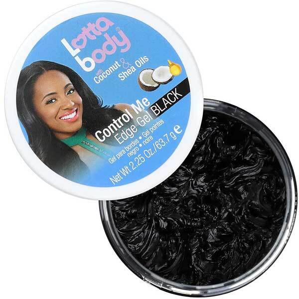 Gel para el contorno del cabello Lottabody Coconut And Shea Oils Control Me Black