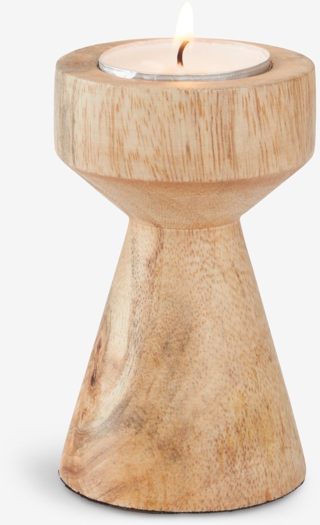 JOHAN JOHAN držač za čajnu svijeću Ø6xV10cm, drvo