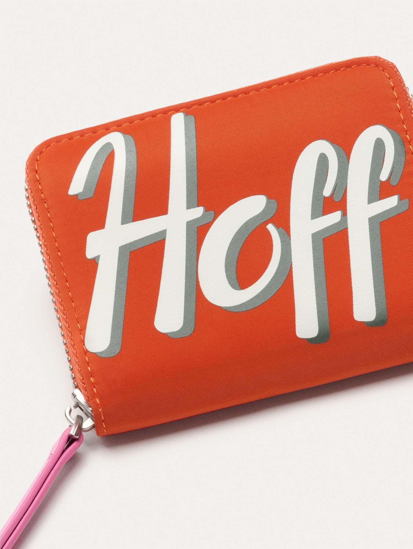 CARTERA NYLON LOGO NARANJA