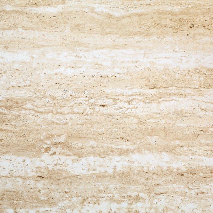 CALICOSY - 3-door sideboard with travertine-effect top, 160 cm wide - HELIOS - Light wood