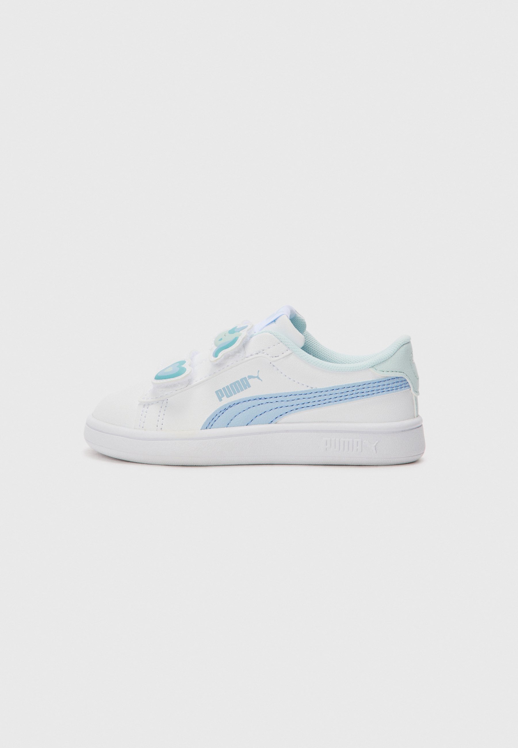 Puma SMASH - Chaussures bébé - blanc/haute tropique