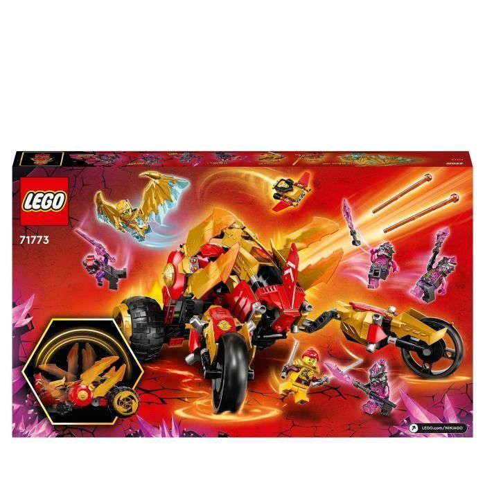 LEGO® NINJAGO 71773 Kai's Golden Dragon Off-Roader, Children's Car Toy