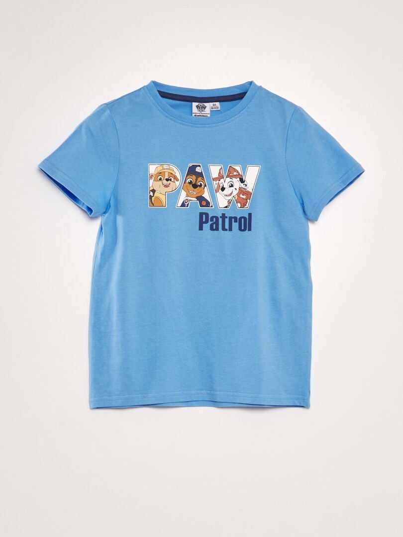 Camiseta de algodão 'Patrulha Canina' - AZUL