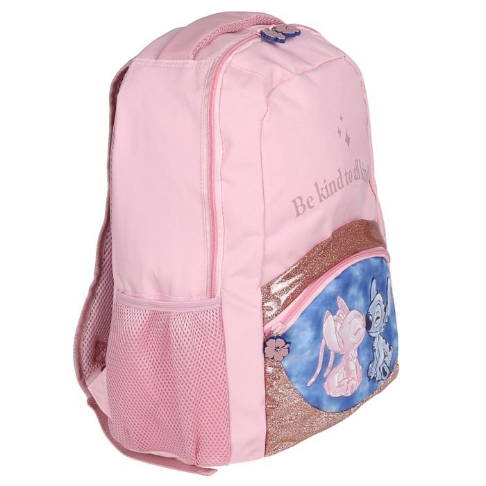 DISNEY Stitch REINFORCED school backpack, school bag for girls, laptop sleeve 41x30x15cm