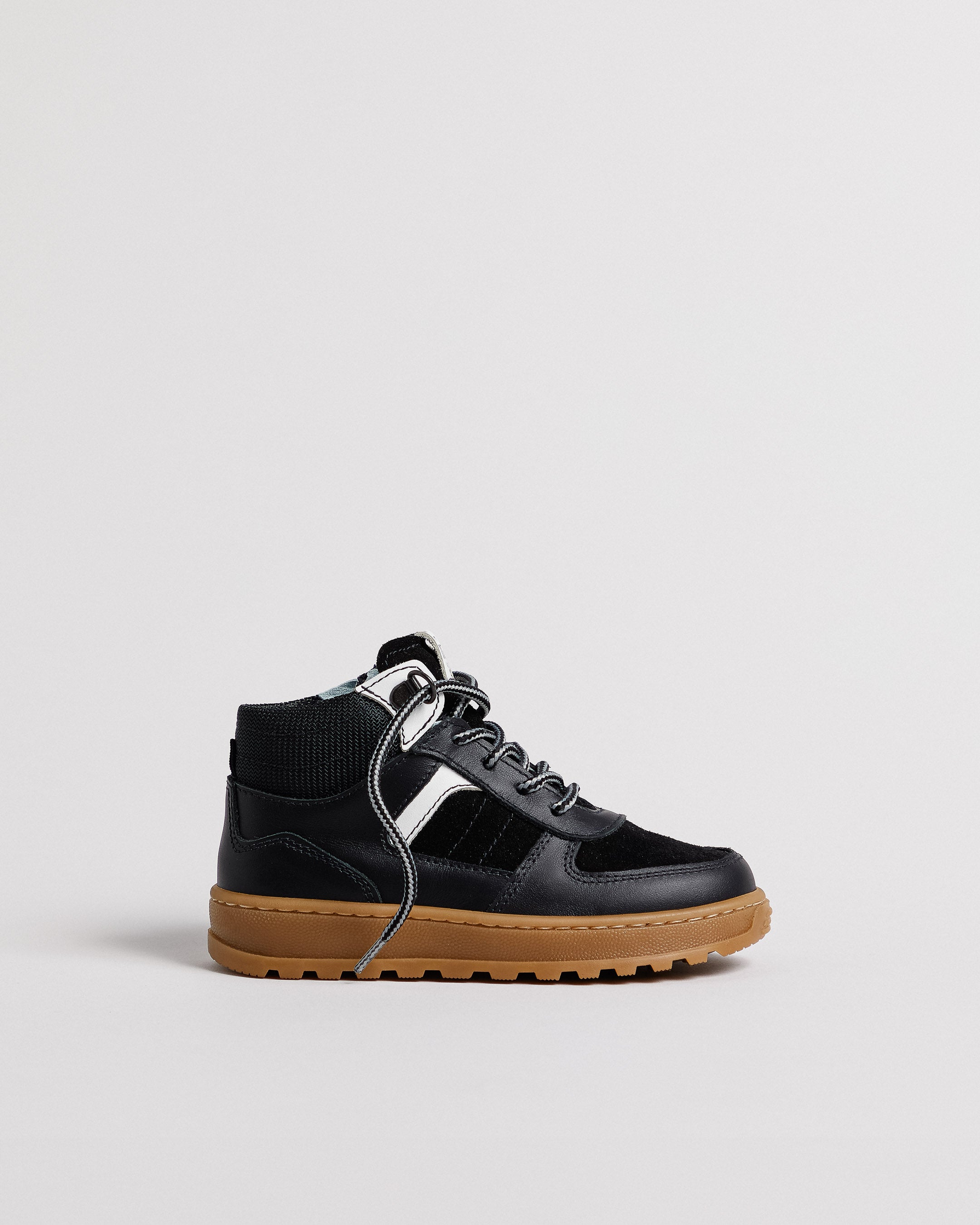  Junior-Stiefeletten aus Leder und Canvas für Kinder