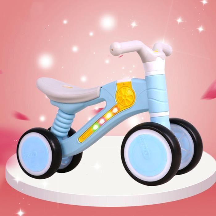 Bicicleta de equilibrio para bebés - ZGEER - Cuadriciclo infantil - Azul