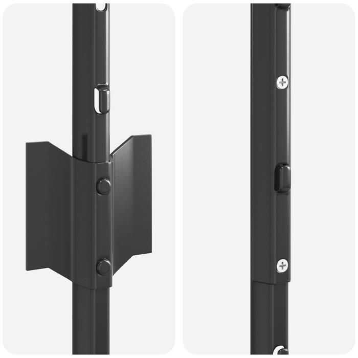 vidaXL 10-piece U-shaped fence posts, grey, 160 cm, steel, 42006288