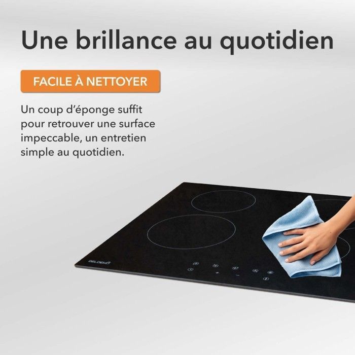 BELDEKO - 4-Burner Ceramic Hob, 6000W, 4-Burner Ceramic Hob, Ceramic Cooktop, Multi-Zone Timer