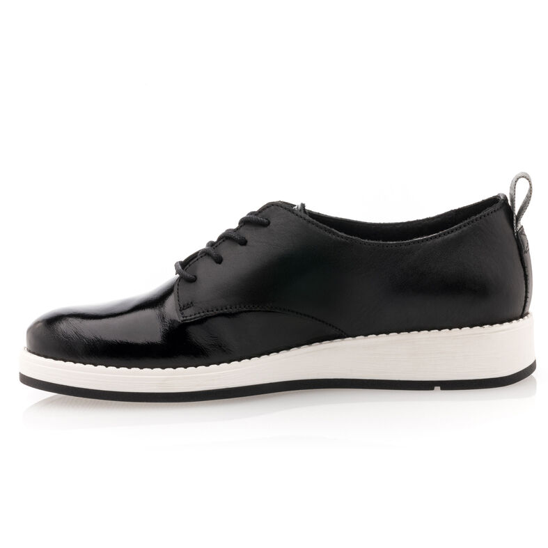 Zapatos de mujer negros con cordones / Zapatos Derby