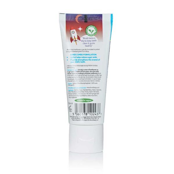 Brush Baby Natural Mustikka Lasten Hammastahna 50 ml