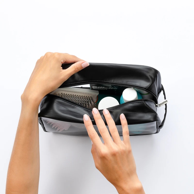 Notino Travel Collection īpaši liela caurspīdīga kosmētikas soma