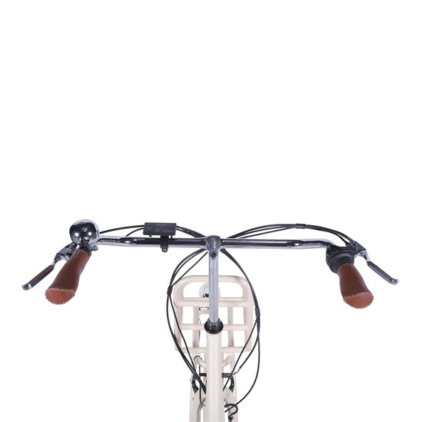 Alu-Elektro-City-Bike, Damen, μπεζ