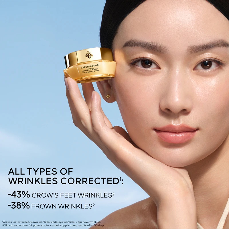 GUERLAIN Abeille Royale Youth Repair Eye Cream – paakių kremas nuo raukšlių.