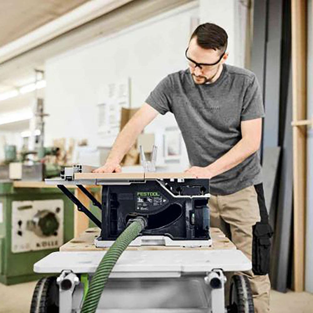 Serra sem fio FESTOOL CSC SYS 50 18 V 168 mm com Systainer 5.2 Ah, Bluetooth e subestrutura 577381