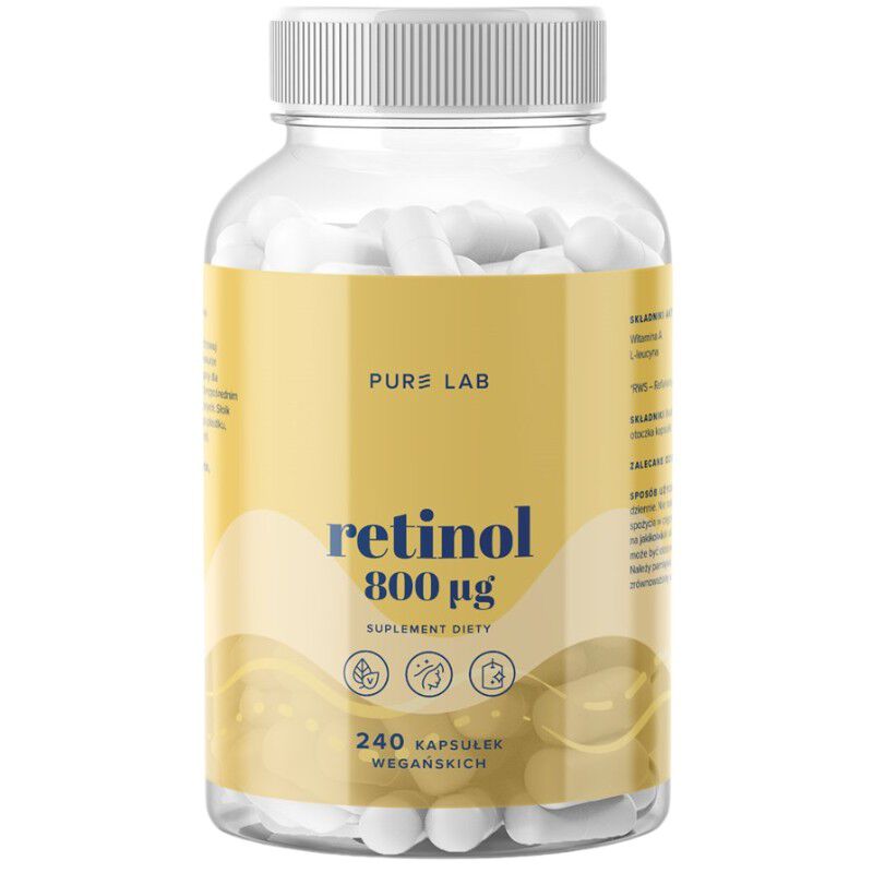 Grynas laboratorijos retinolis 800 μg