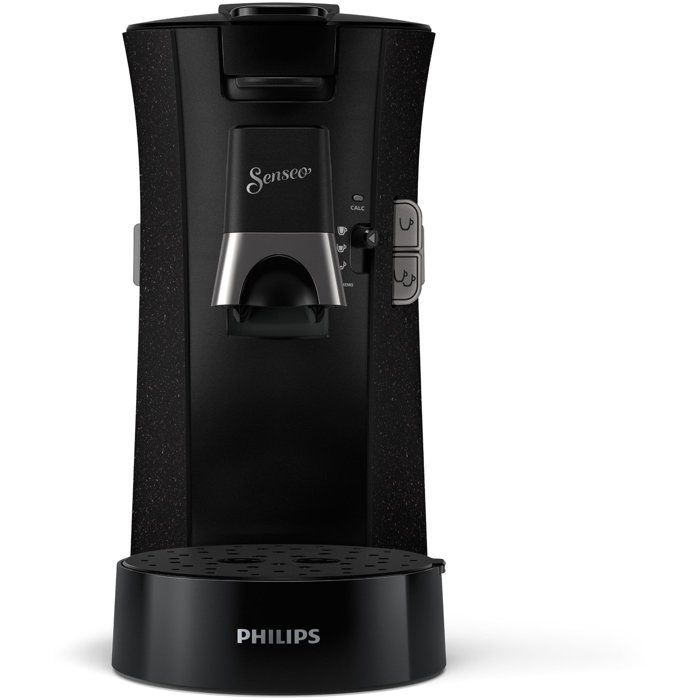 Cafetière à dosette - PHILIPS - SENSEO - CSA240/21 - Select - Noir + 2 Paquets de 32 dosettes - Espresso Brazil