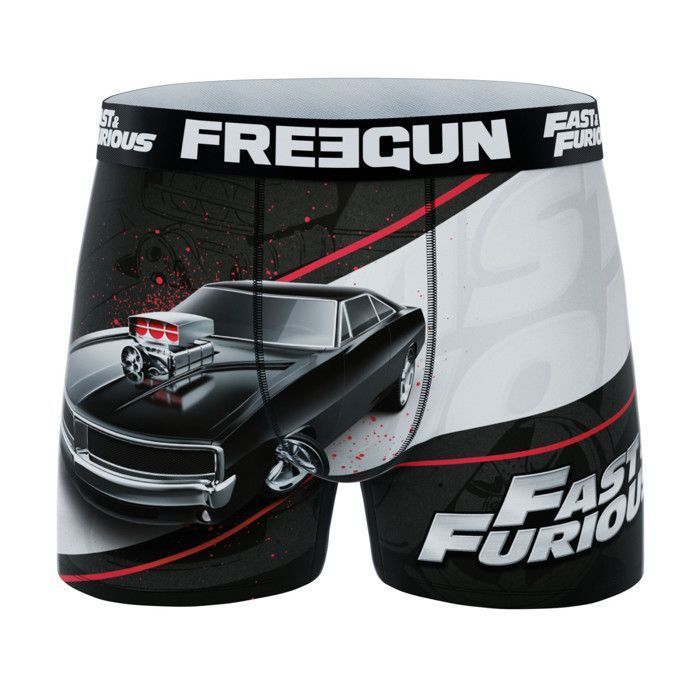 Calzoncillos bóxer Freegun para hombre, modelo Fast and Furious, ropa interior masculina - Naranja (paquete de 4)