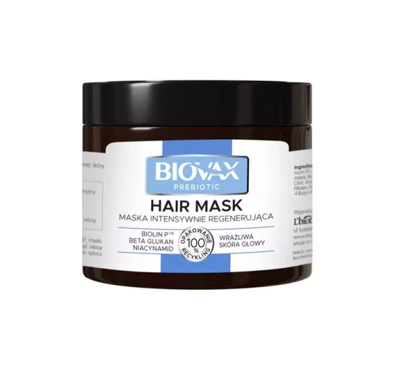 Biovax Prebiotic prebiotyczna maska do włosów intensywnie regenerująca 250 ml