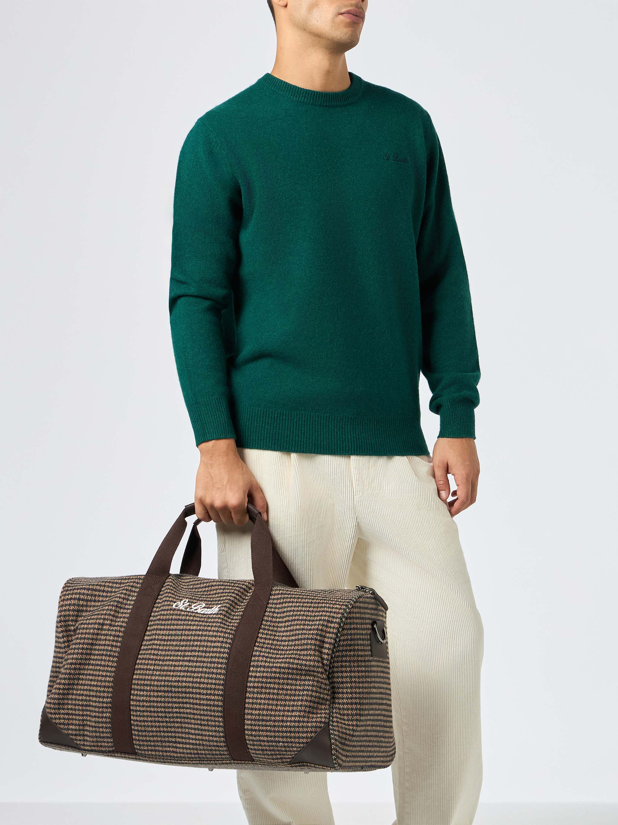 Τσάντα ταξιδιού Jetleg Houndstooth από μαλλί