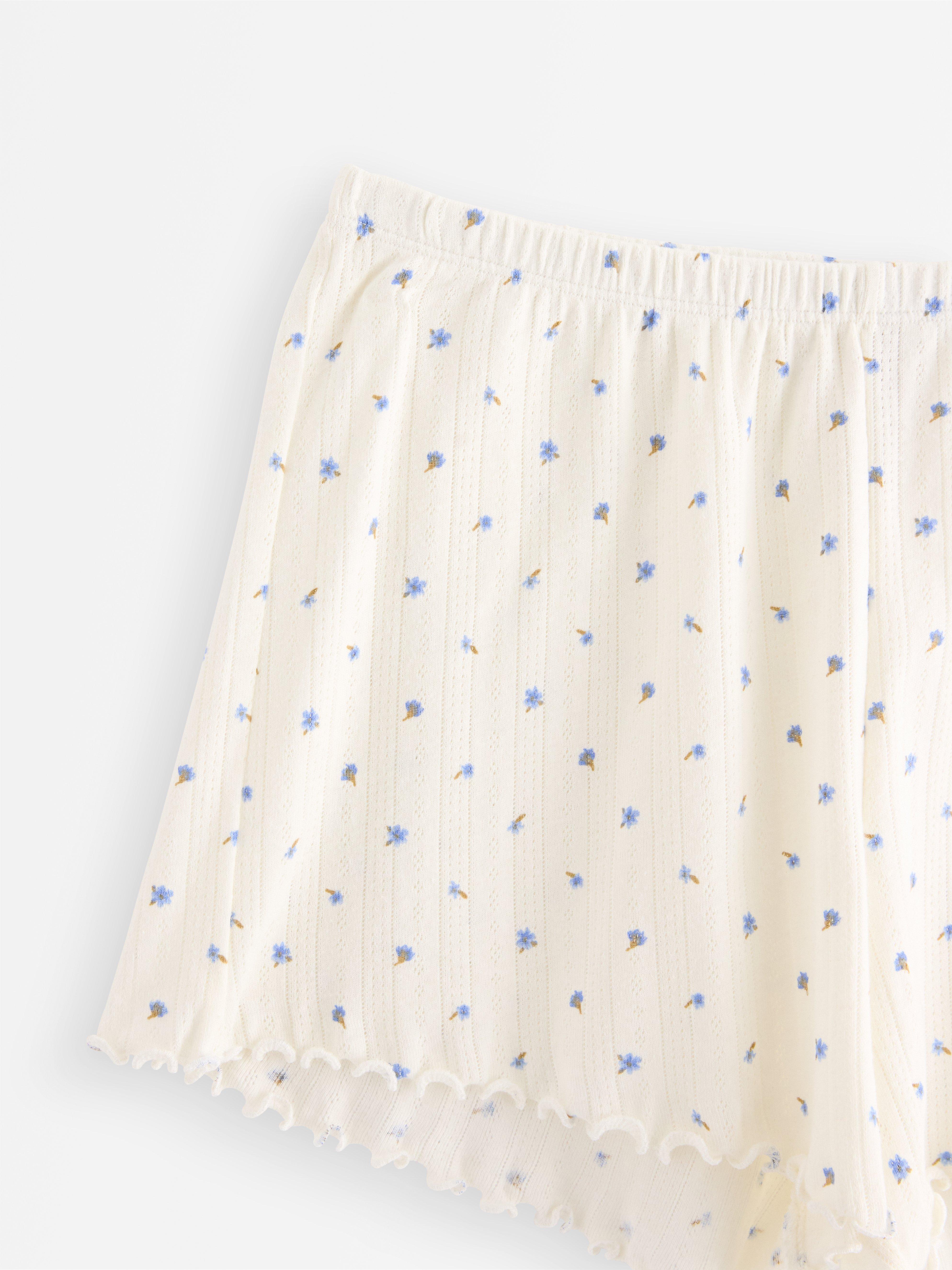 Pyžamové kraťasy s pointelem Off White