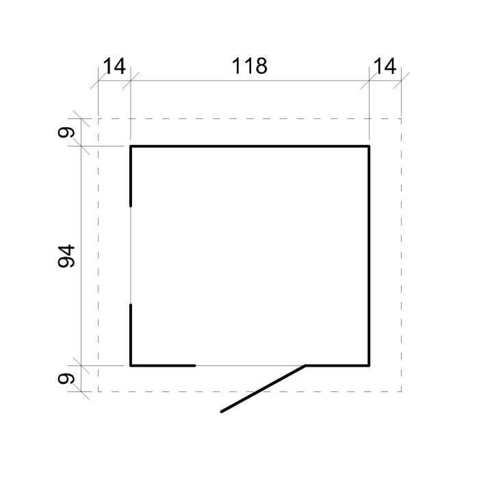 Maisonnette en Bois pour enfant - TIMBELA - H145 x 105 x 130 cm - Ep. 19 mm - Pin / épicéa