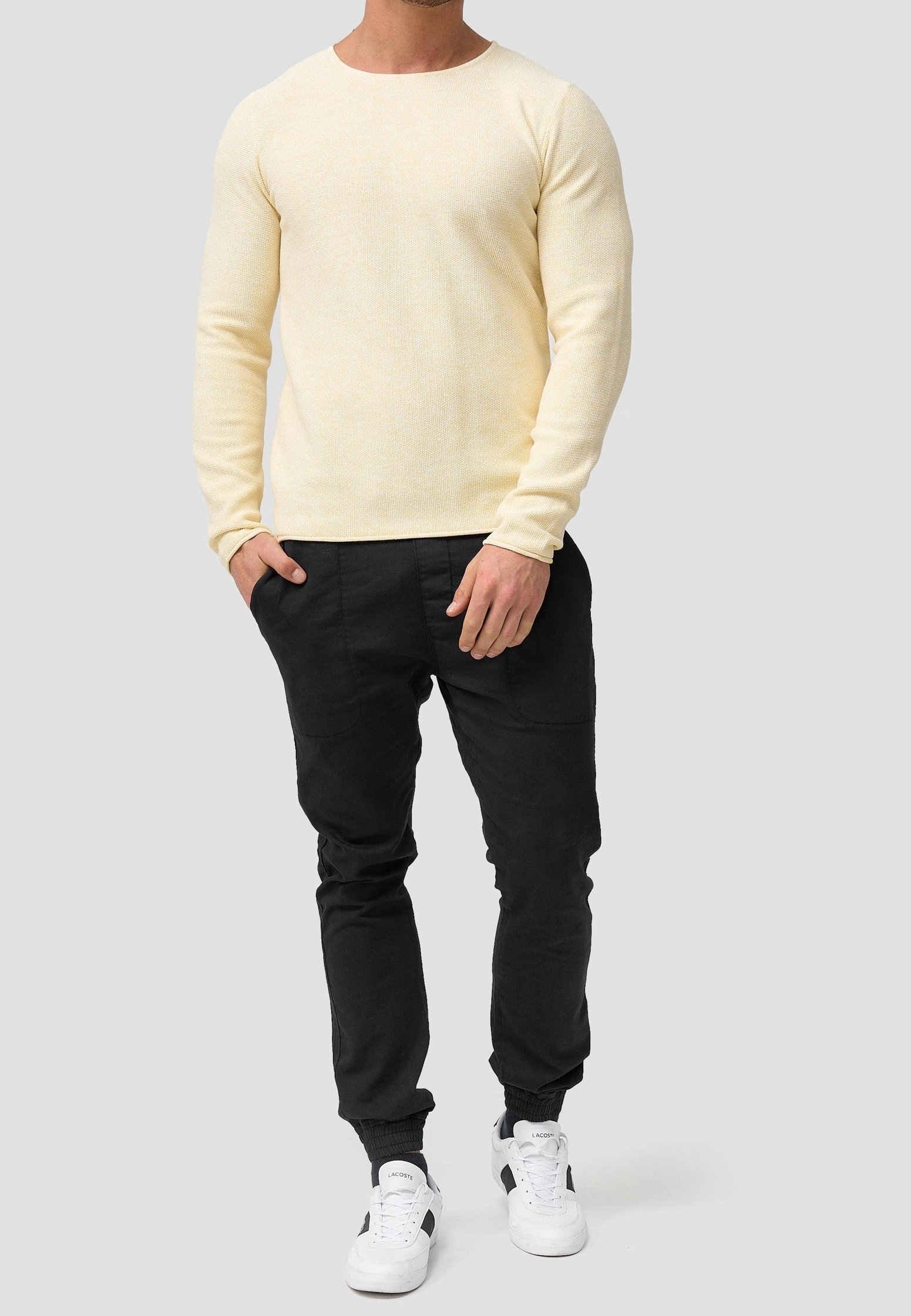 Pull INDICODE JEANS - jaune chiné