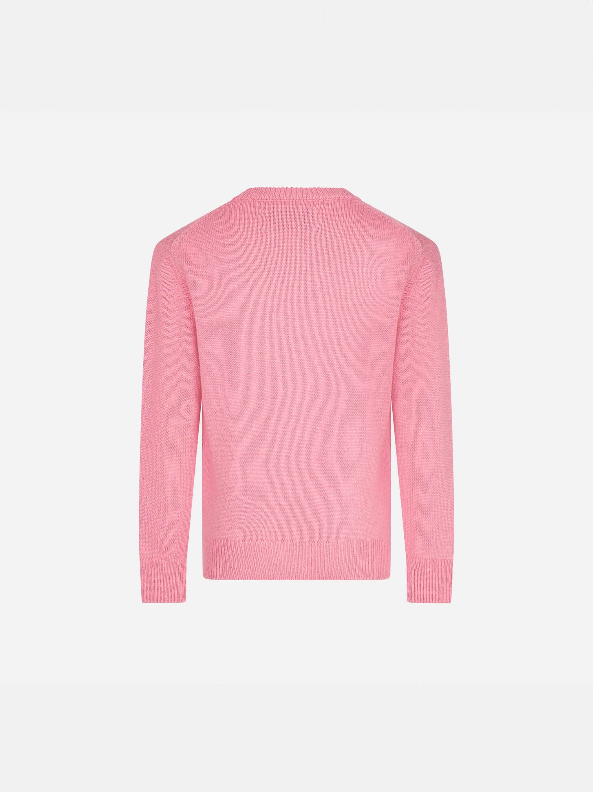 Maglione rosa da bambina con stampa Viziata